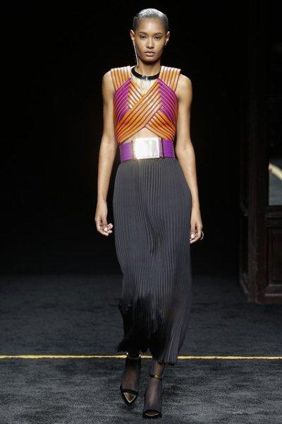Balmain-pleated-skirt-fall-2015-winter-2016-5